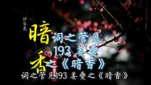 词之管见193.姜夔《暗香》