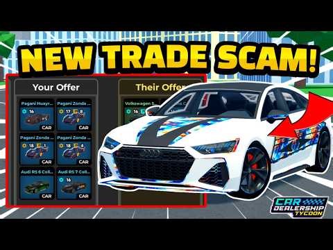 😱 New *TRADING SCAM* In Car dealership tycoon! (HOW TO AVOID) | Mird CDT