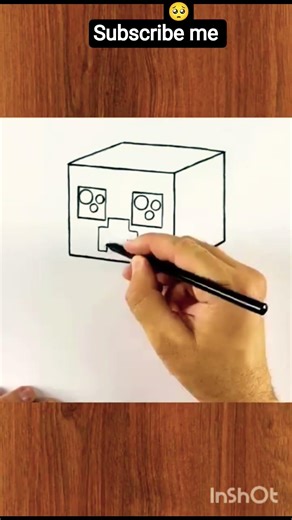 minecraft creeper drawing tutorial video #drawing #art #trending #viral #shorts