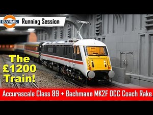 Accurascale Class Intercity Swallow Livery 89001 + Rake of Bachmann MK2F DCC Lighted Coaches