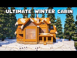 The Coziest Winter Cabin in Minecraft (Tutorial)