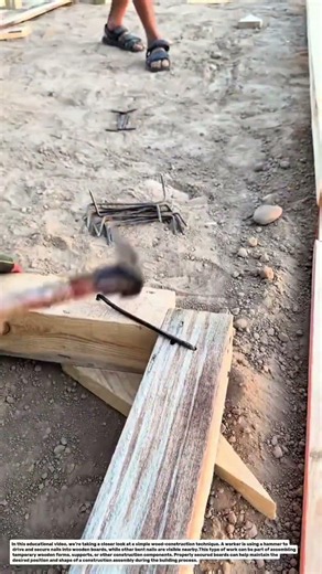 Smart Nail Technique in Wood Construction: A Simple Method That Saves Time!.
