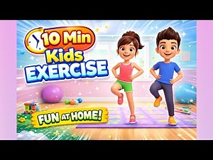 10 Min Morning Kids Workout: Wake Up Exercises#KidsExercise#KidsWorkout#FunExercise#ExerciseForKids