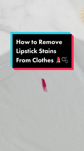 How to Remove Lipstick Stains From Clothes