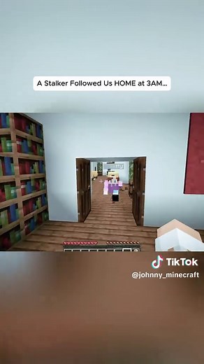 A Stalker Followed Us HOME at 3AM… Part 1 #minecraftmemes #minecrafttiktok #johnnyminecraft #minecraft