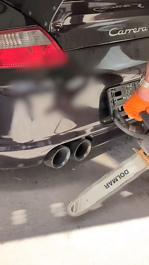 244K views · 1.8K reactions | What on earth is the pro mechanic up to do? 樂 #mechanic #repair #porsche #rwb #997carrera #FiEXHAUST #diy #tuning #chainsaw #bodykit | Marius RBE | Facebook