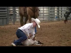 4-H Horse Roping/Working Ranch Goat Tying: Elementary Boys Example