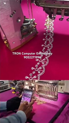 #MagamEmbroidery #Embroidery #magamworkblouses #magam #beads #machine