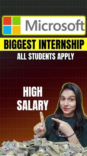 Microsoft Internship 2026🔥| 4 Week Internship | Internship 😍