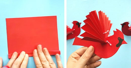 From paper to.. stunning CARDINALS!
