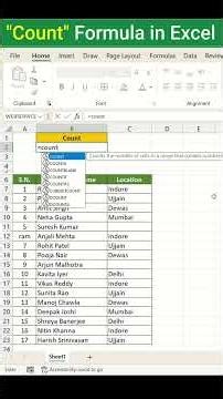 Excel COUNT Formula in 30 Seconds 🤯 Must Know Trick