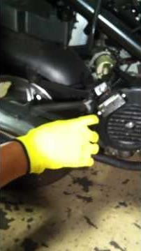 Checking the oil level on your scooter...