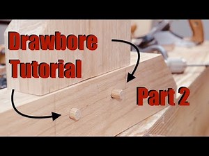 Drawbored Mortise and Tenon Tutorial Part 2 | Woodworking with Hand Tools