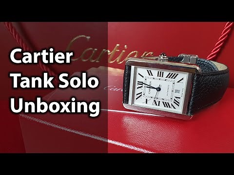 Cartier Tank Solo Automatic Extra Large Unboxing