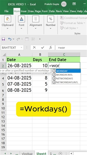 Stop Counting Days Manually! Excel Can Do It in 1 Sec!