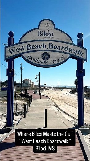 West Beach Boardwalk – Scenic Walk Along the Coast in Biloxi MS