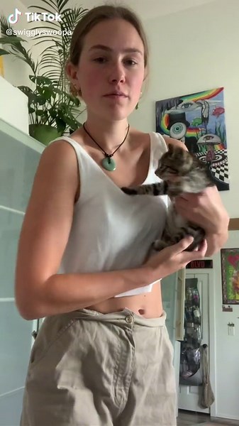 Made him a lil hat #cat #crochet #fyp