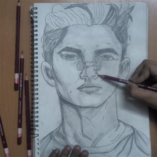 How To Draw Cristiano Ronaldo | Step By Step | HR Art Studio #drawing # #arttechniques# Sketch
