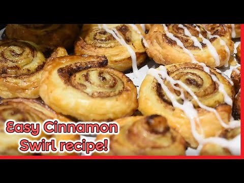 Easy Cinnamon Swirl recipe (puff pastry)