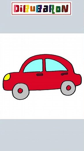 Dibuja un carro muy facilmente 🚗 🚕 🚙 Dibujos Sencillos para colorear - Dibubaron Speed Drawing
