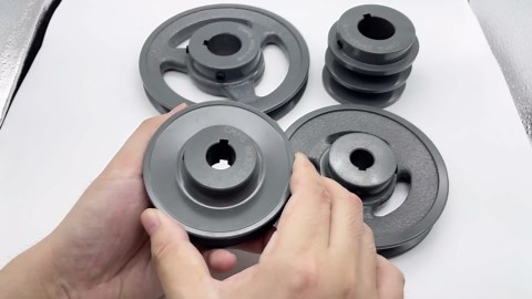 AK51-7/8 v Belt Pulley,4.95 inch OD 7/8 Inch Bore,Cast Iron Material, AK Single Groove Mechanical v-Belt Pulleys for "4L" or" A" or "3L" Belts