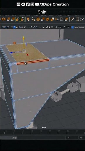 🤖 Creating an EPIC Robot in Autodesk Maya! 🔥 #Shorts