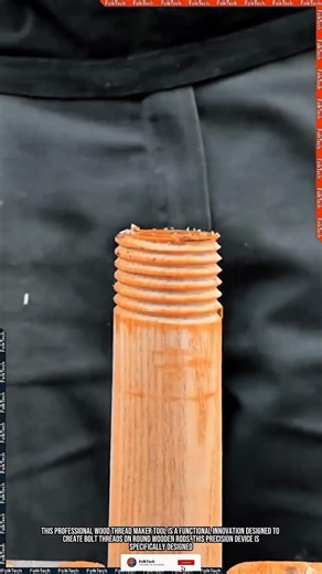 Wood Thread Maker: Creating Timber Bolts With Steady Strong Precise #tool #tools #innovation