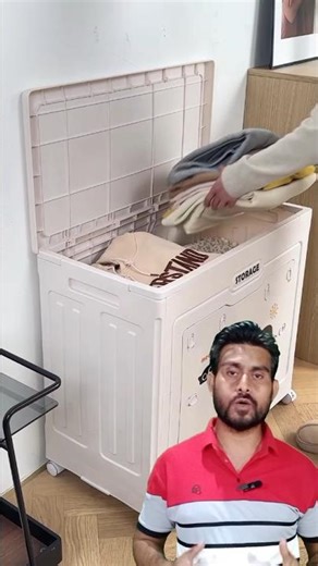 Storing Warm Clothes Storage Box #homegadgets #clothstoragecabinet #viralshots