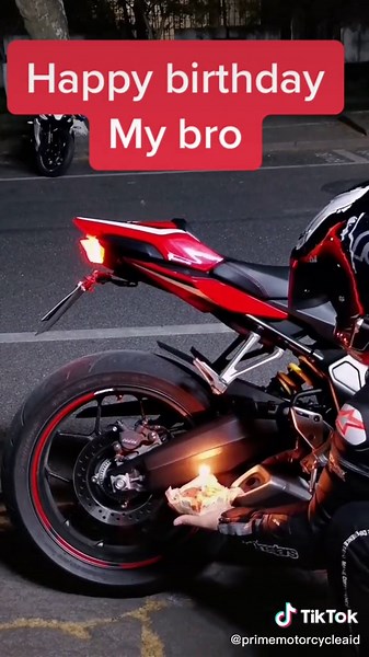 Happy Birthday Motorcycle Bro Celebration