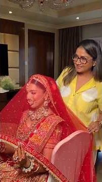 Dolly Jain's STUNNING Wedding Drape with a Veil