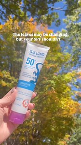 Fall into the habit of wearing SPF in every season.  #bluelizardsunscreen #fallessentials #skincare #october | Blue Lizard Sunscreen | Facebook