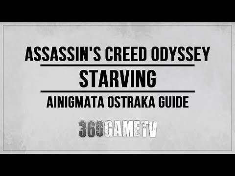Assassin's Creed Odyssey Starving Ainigmata Ostraka Location / Solution - Fate of Atlantis DLC