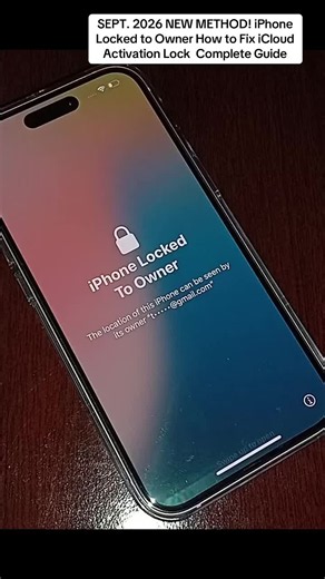 SEPT. 2026 NEW METHOD! iPhone Locked to Owner How to Fix iCloud Activation Lock Complete Guide #iphonelockedtoowner #icloud #activationlock #howto