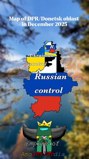 Map of DPR/Donetsk oblast in December 2025 #europe #mapping #ukrainerussiawar #history