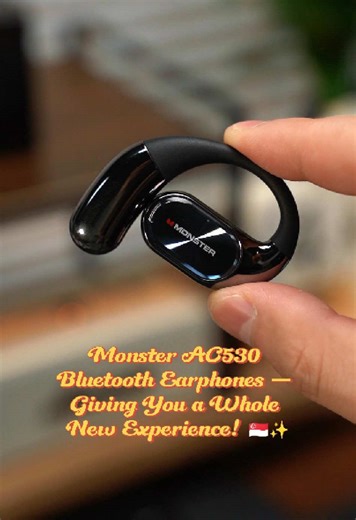 MonsterAC 530—clear sound,comfy fit,and battery that just won’t quit! #headphones #bluetoothheadphones #wirelessearbuds #musthavegadget#tiktok