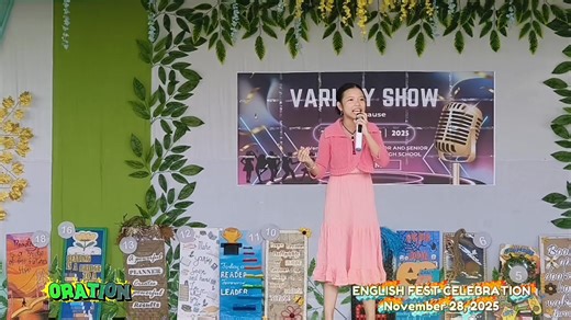 English Fest Celebration "Reading is a bridge to a future full of hope." November 28, 2025 || ORATION || GRADE 8 #YuniansPatuloyKangMagniningning #ShineForthIlayangYuni #EnglishFestival2025 | DepEd Tayo - Ilayang Yuni J S I NHS