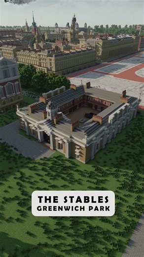 The Stables | Every Building In Whiteburg #BritishArchitecture #shorts #minecraft