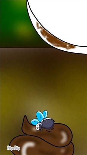 angry fly😱🤢🤡💩#shorts #youtubeshorts #funny #flipaclip #poop