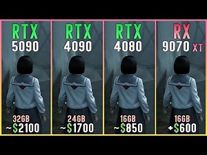 RTX 5090 vs RTX 4090 vs RTX 4080 vs RX 9070 XT - Benchmark in 12 Games | 4K/1440p/1080p