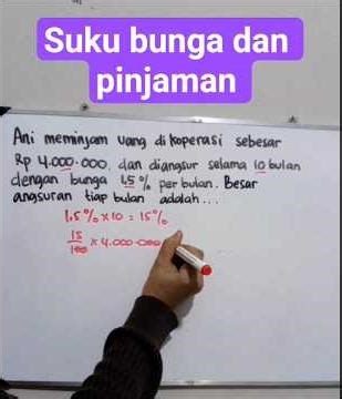 Menghitung suku bunga pinjaman #matematika #psikotes #tes #shorts