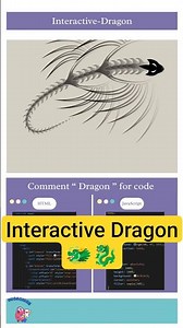 Animated Skeleton Dragon Using HTML, CSS & JavaScript 🐉🔥 #viralshorts #coding