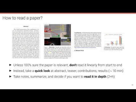 [Talk] Reading, Writing and Reviewing for Robotics and Computer Vision Research | June 2023