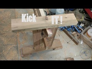 How to Make: the Trestle for a Reclaimed Barn Wood Farm House Style Dining Table