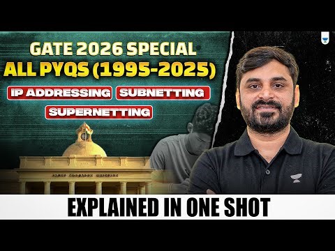 GATE 2026 Special | All PYQs (1995-2025) on IP Addressing, Subnetting & Supernetting | One Shot