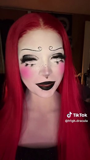 Ruby Gloom makeup inspired by @em ❤️ #rubygloom #rubygloomcosplay #rubygloommakeup #h1ghdracula #fyp