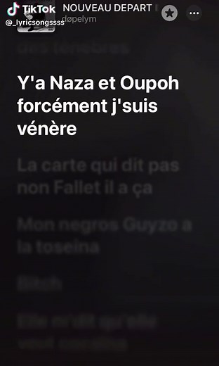 Døpelym - Nouveau Départ: Écoutez les Paroles