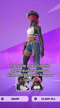 Why Does The Fortnite Game Audio Sound So Distorted? #fortnite