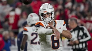 Broncos QB depth chart: Jarrett Stidham becomes Denver's QB1 after Bo Nix breaks bone in ankle vs. Bills