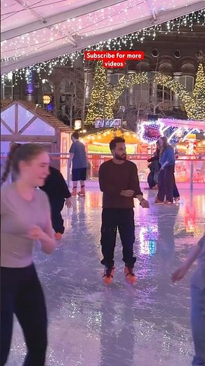 Ice Skating Adventure in the UK | Fun Night on the Ice ⛸️❄️ #iceskating #icerink
