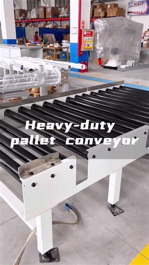 Custom heavy-duty pallet conveyor #conveyorsystems #linkconveyors